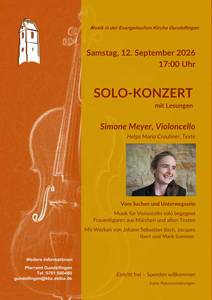 Flyer Konzertankündigung